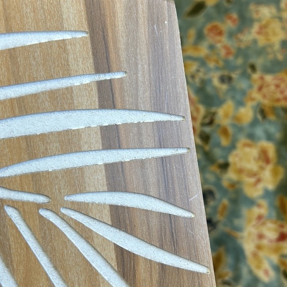 Palm leaf Mini Wooden Laser Cut Wall Decor Display - Three Piece Brown/W… - Picture 10 of 15